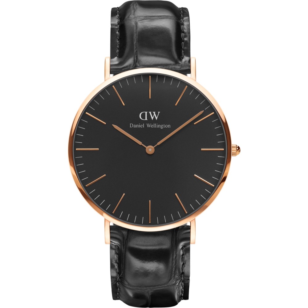 UNISEX DANIEL WELLINGTON CLASSIC BLACK READING WATCH 40MM WATCH 