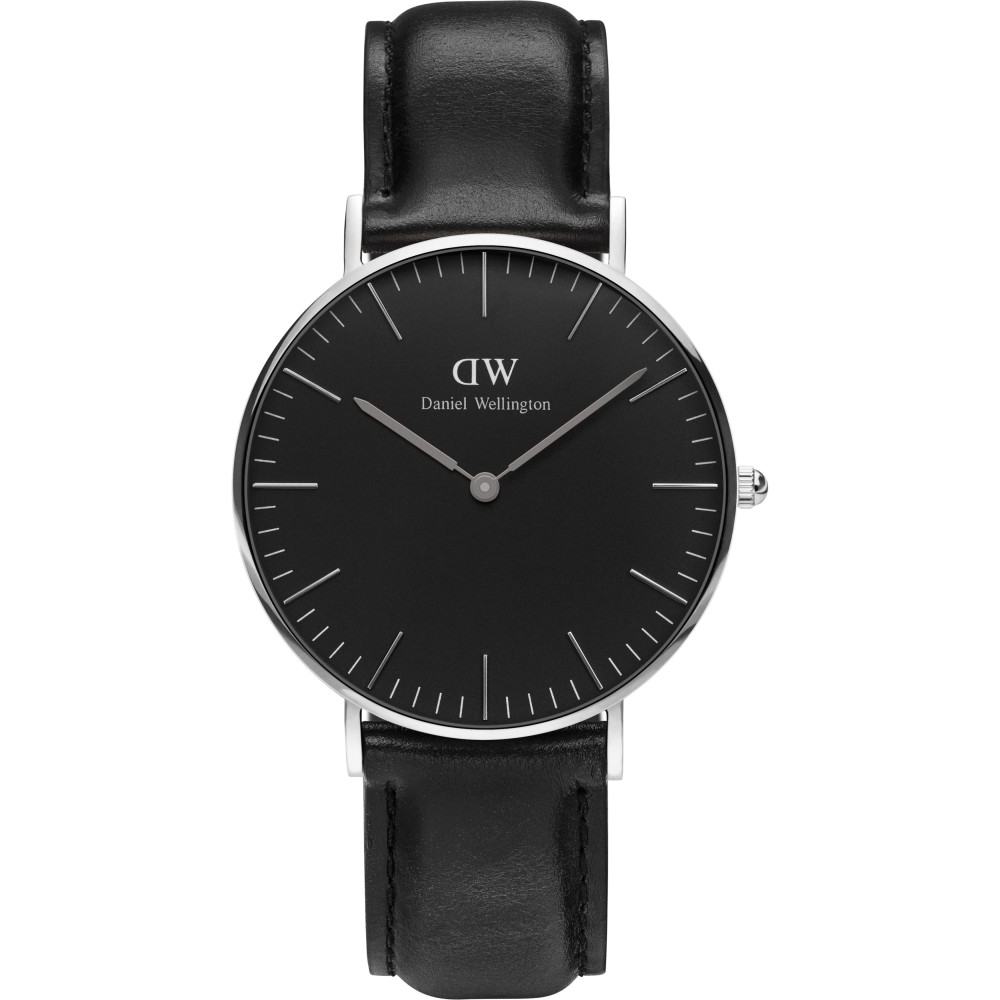 MENS DANIEL WELLINGTON CLASSIC BLACK SHEFFIELD WATCH 36MM WATCH 