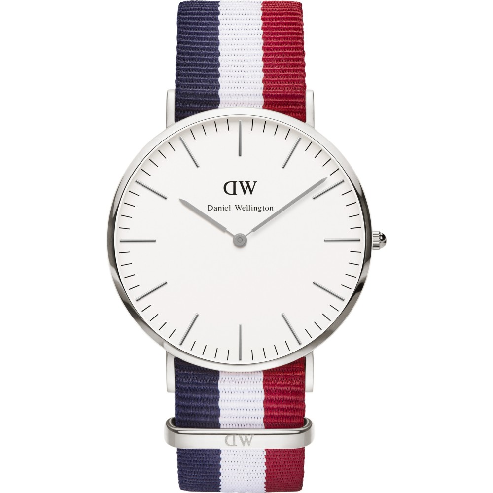 MENS DANIEL WELLINGTON CAMBRIDGE SILVER 40MM WATCH DW00100017