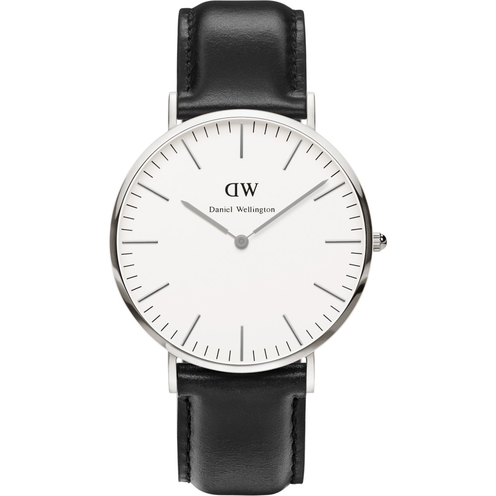 MENS DANIEL WELLINGTON SHEFFIELD SILVER 40MM WATCH DW00100020