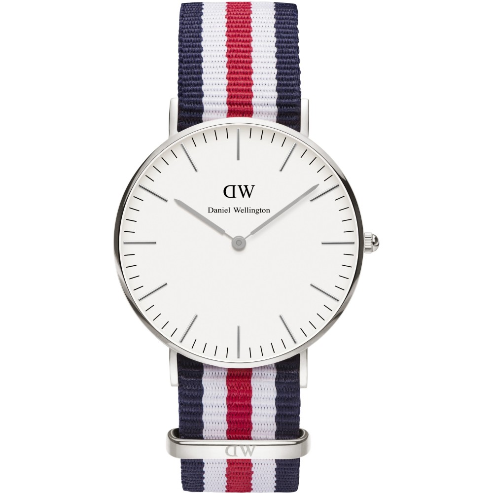 LADIES DANIEL WELLINGTON CANTERBURY SILVER 36MM WATCH DW00100051