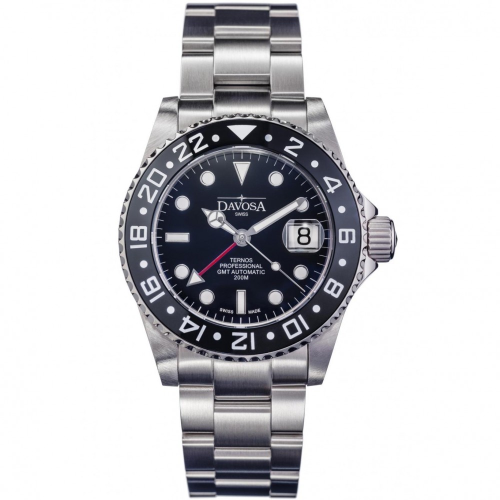 MENS DAVOSA TERNOS PROFESSIONAL TT GMT AUTOMATIC WATCH 16157150