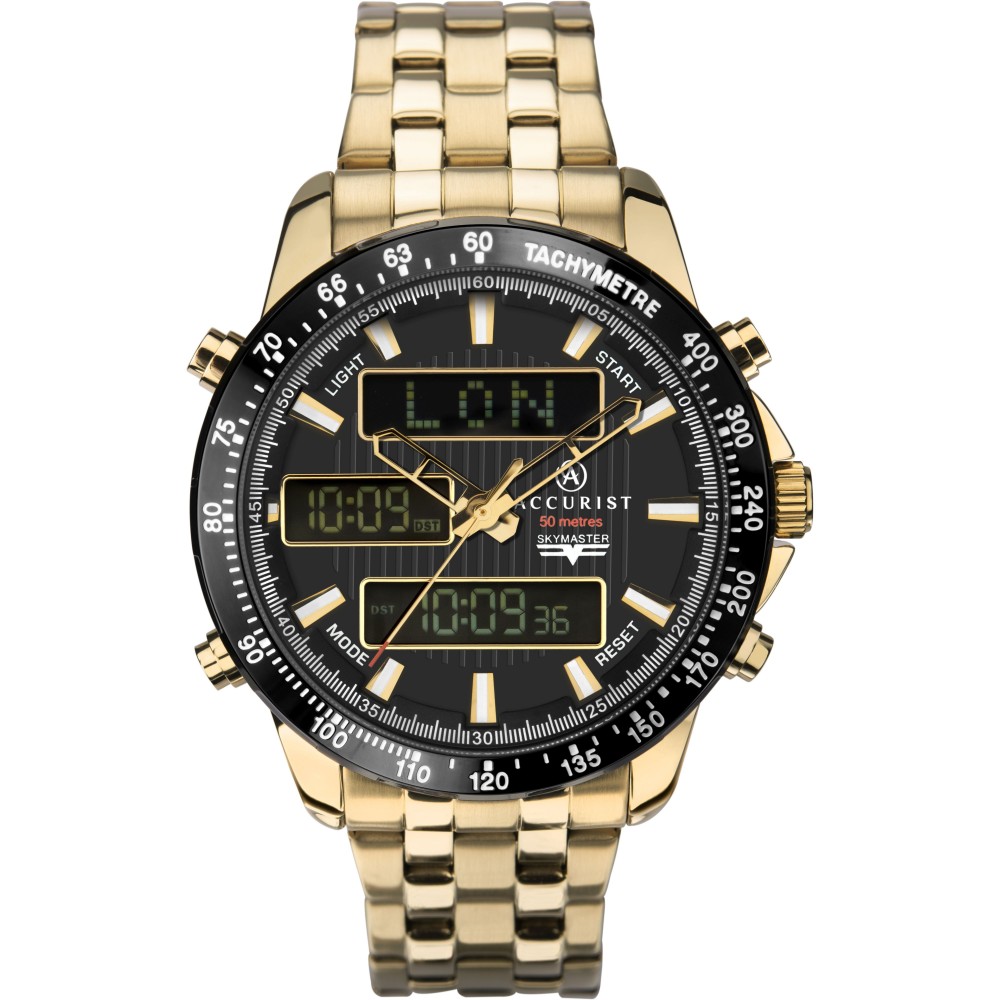 ACCURIST MEN'S ANA-DIGITAL WATCH