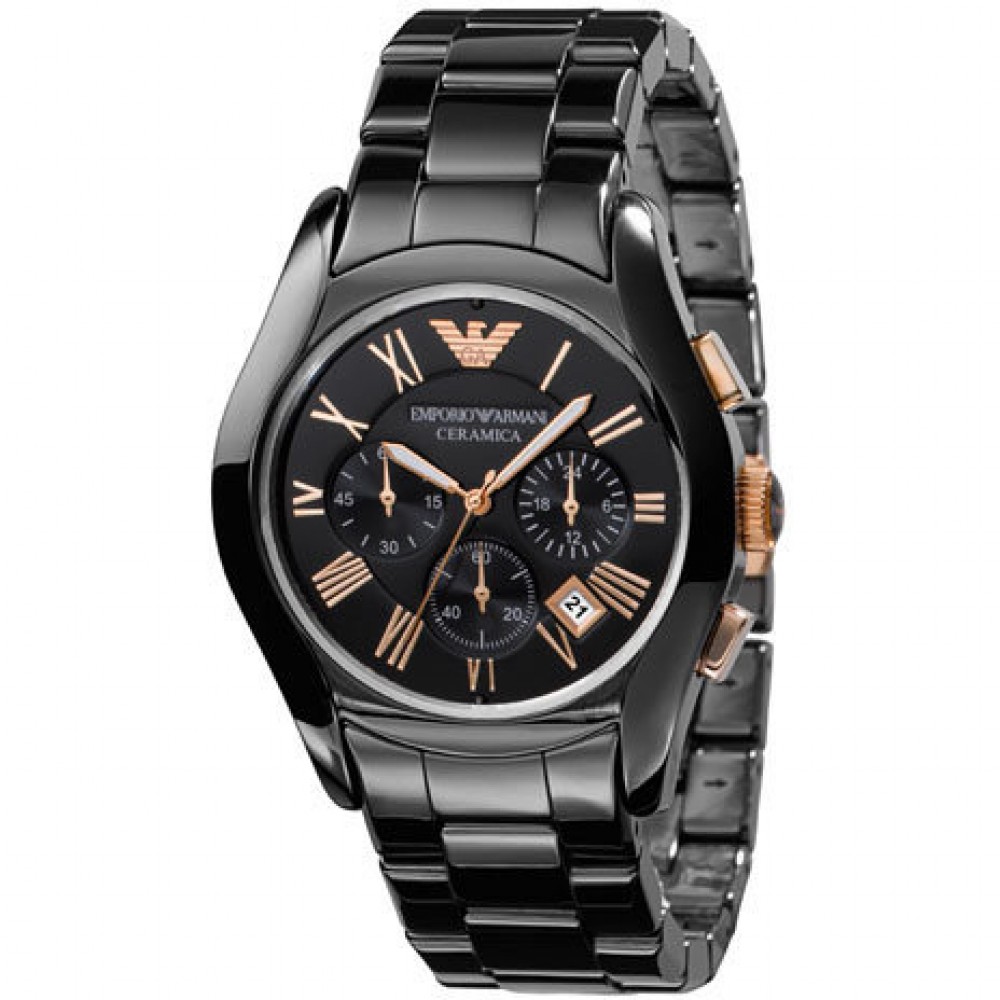 VMENS EMPORIO ARMANI CERAMIC CHRONOGRAPH WATCH AR1410