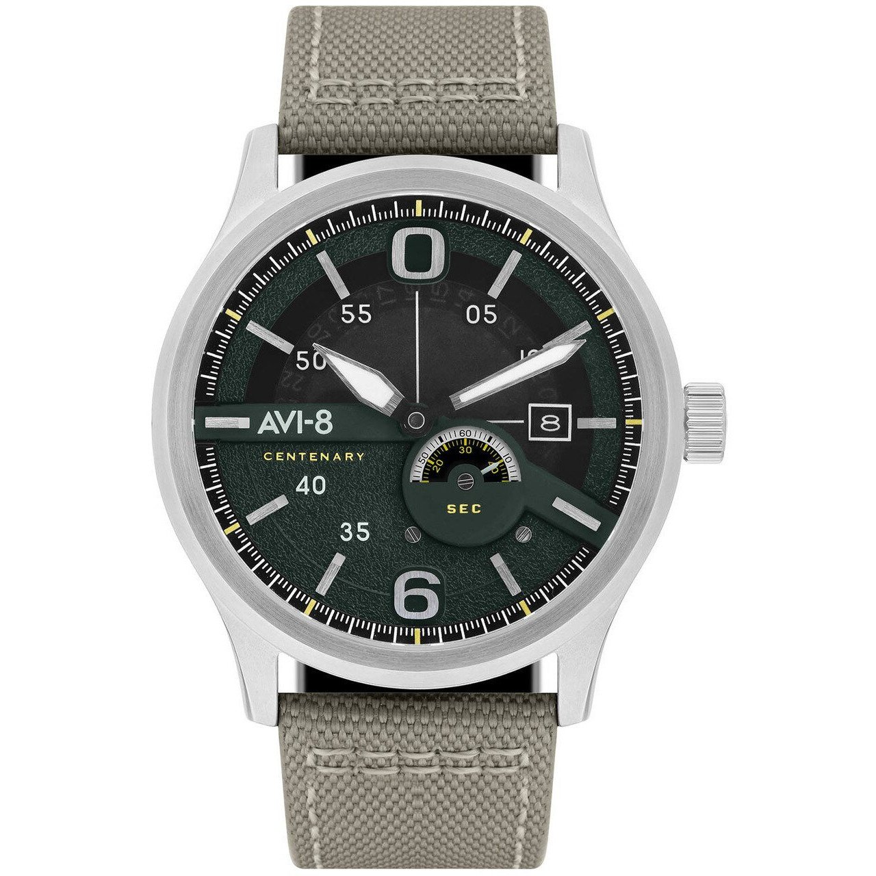 AVI-8 Flyboy Centenary Automatic AV-4061-01 White Silver