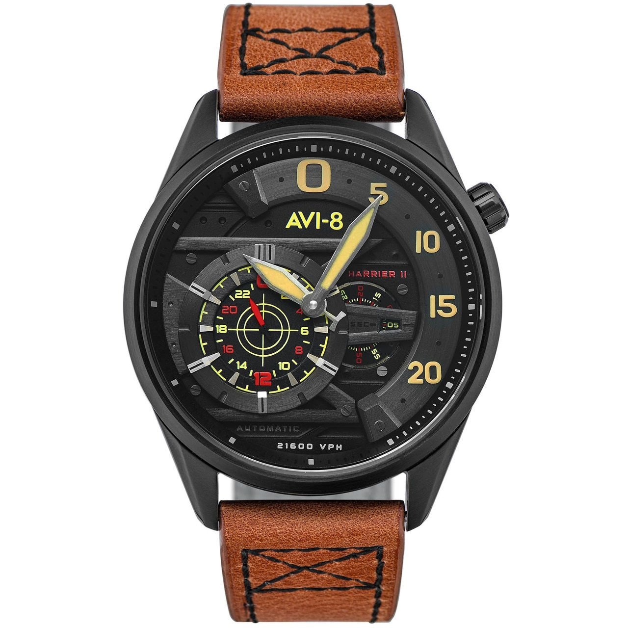 AVI-8 Hawker Harrier II Ace of Spades Automatic Black Tan