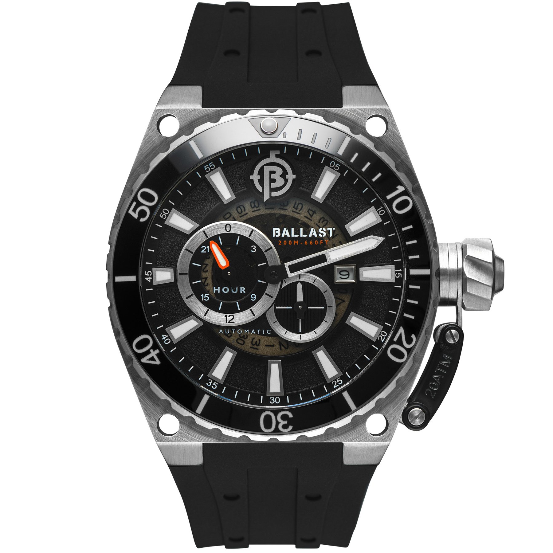 Ballast Valiant Regulator Automatic Silver Black