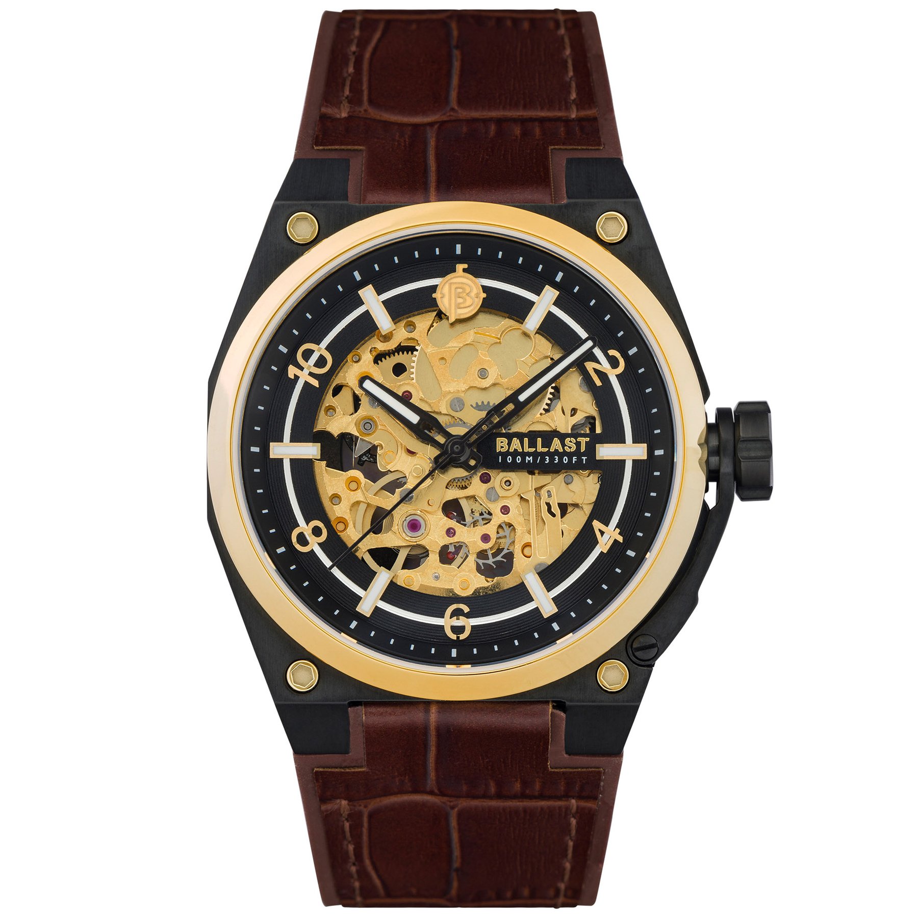 Ballast Valiant Officer Automatic Black Gold