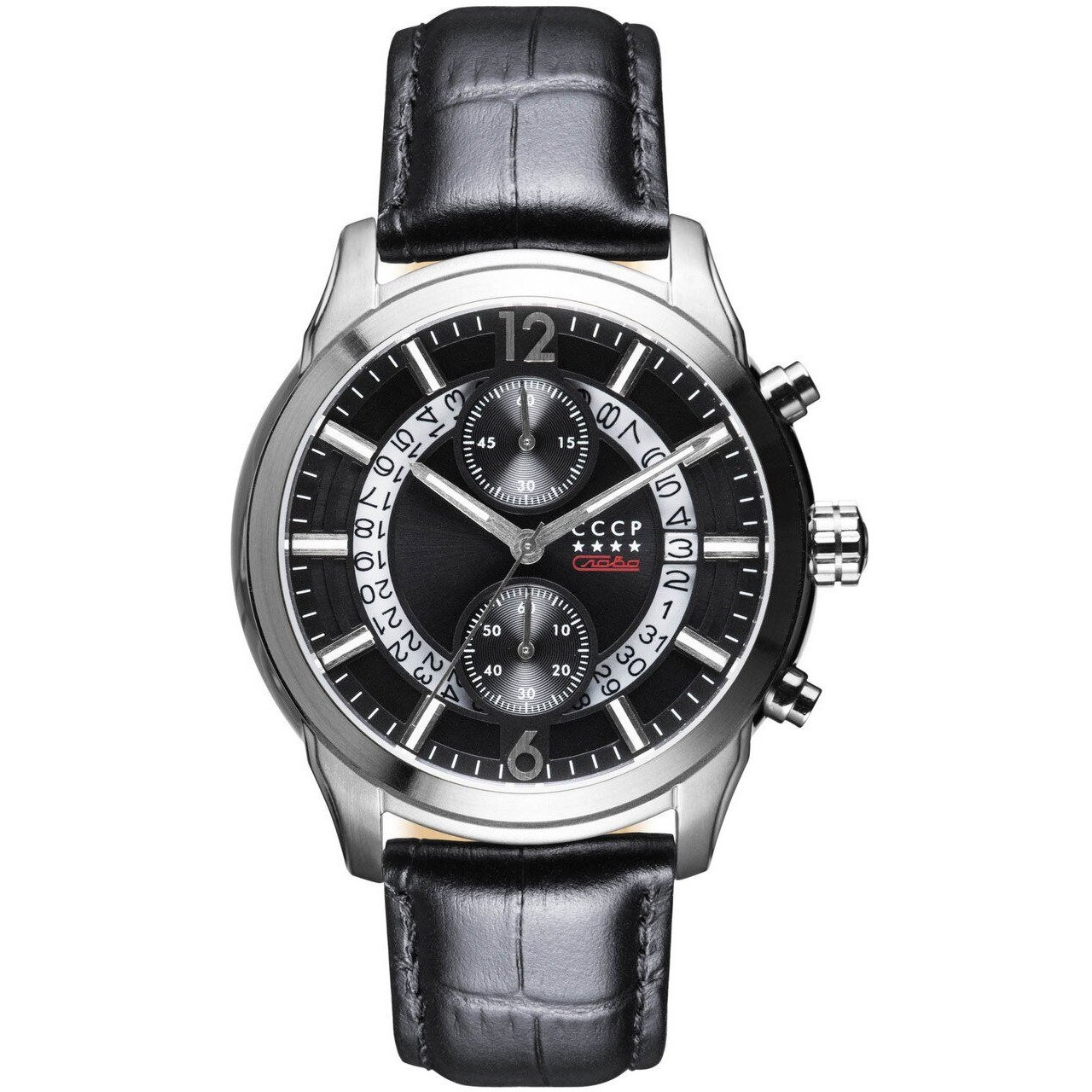 CCCP Balaklava Chronograph Silver Black