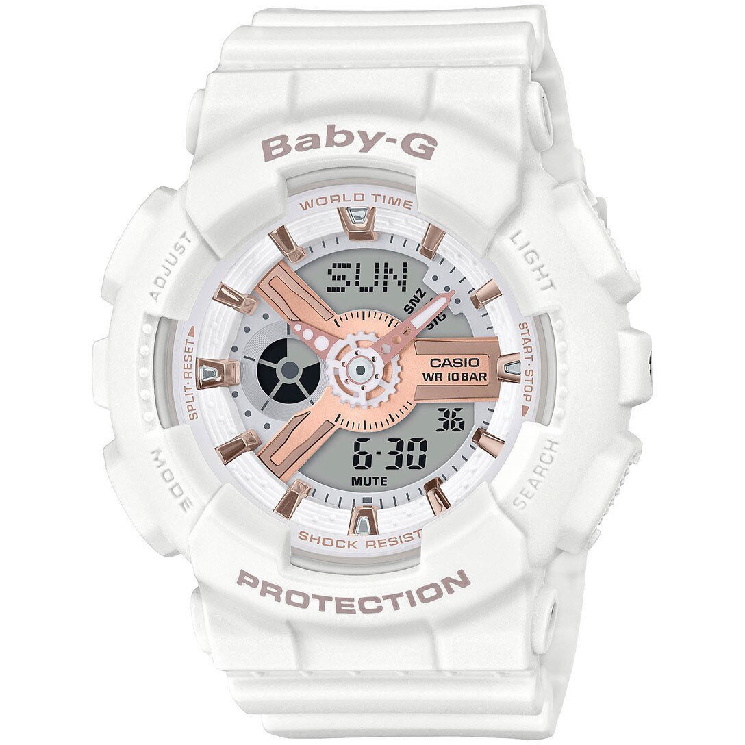 G-Shock BA110RG Baby-G White Rose Gold