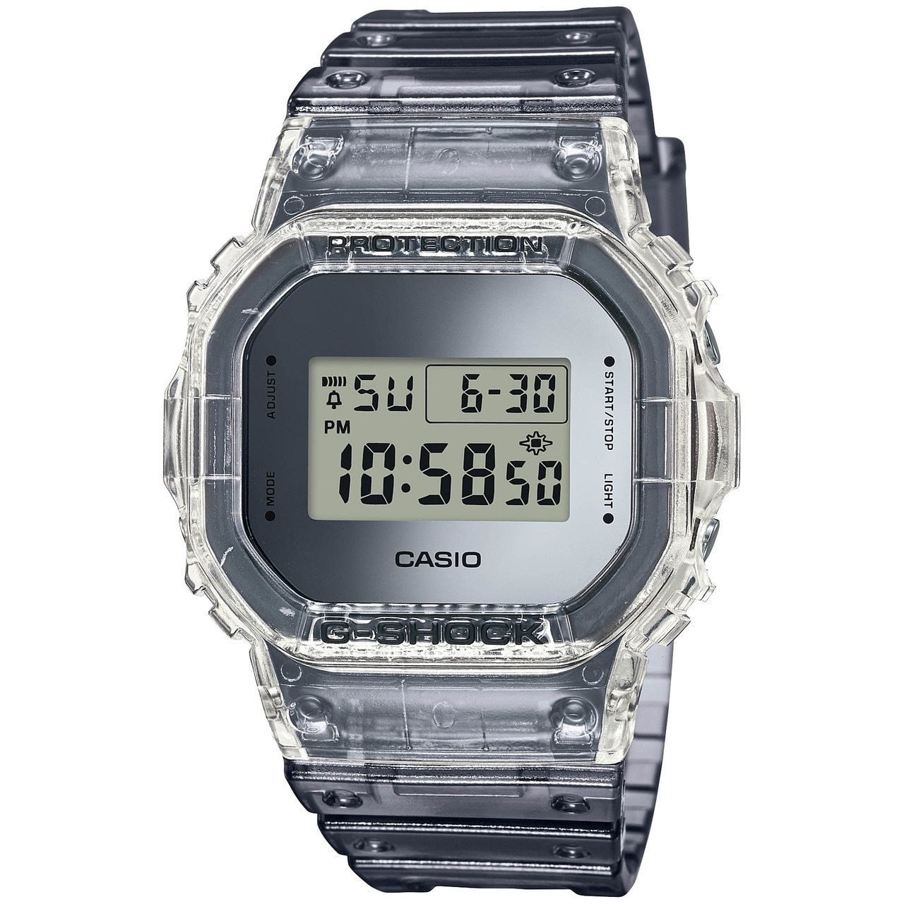 G-Shock DW5600 Skeleton Classic Clear Grey