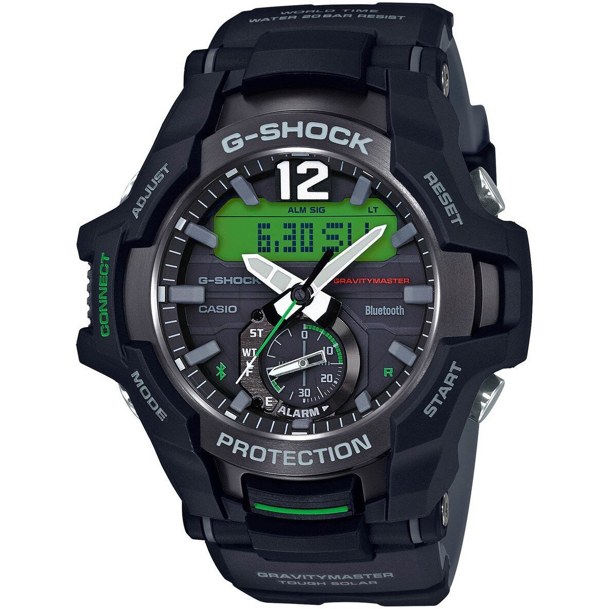 G-Shock GR-B100 Gravitymaster Connected Solar Black Green