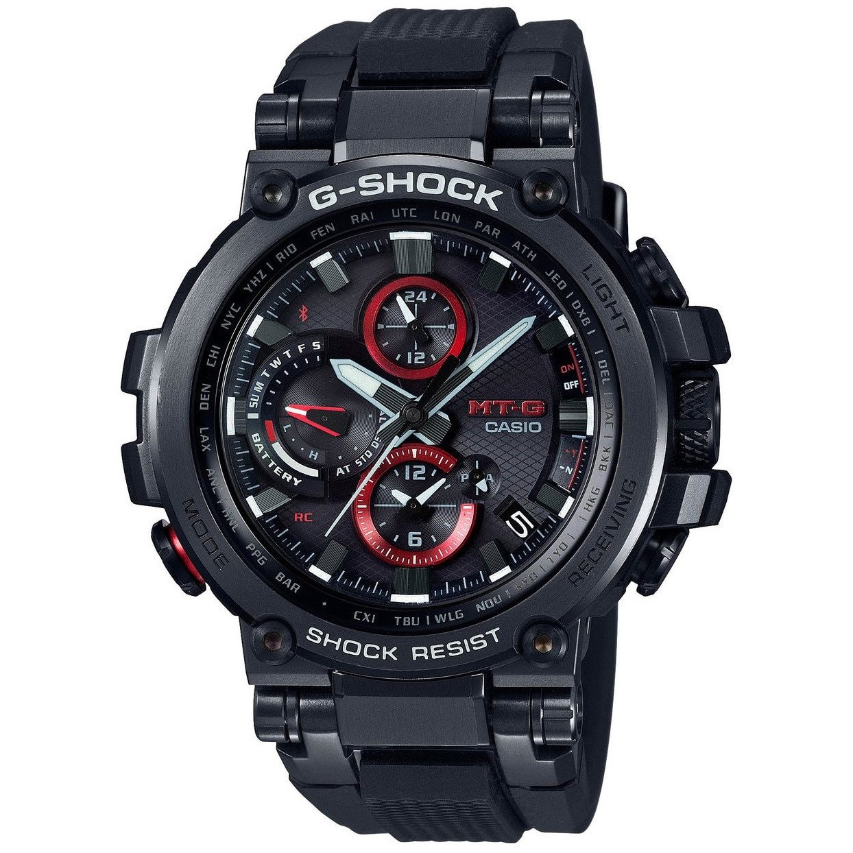 G-Shock MTG-B1000 Connected Solar Black Red