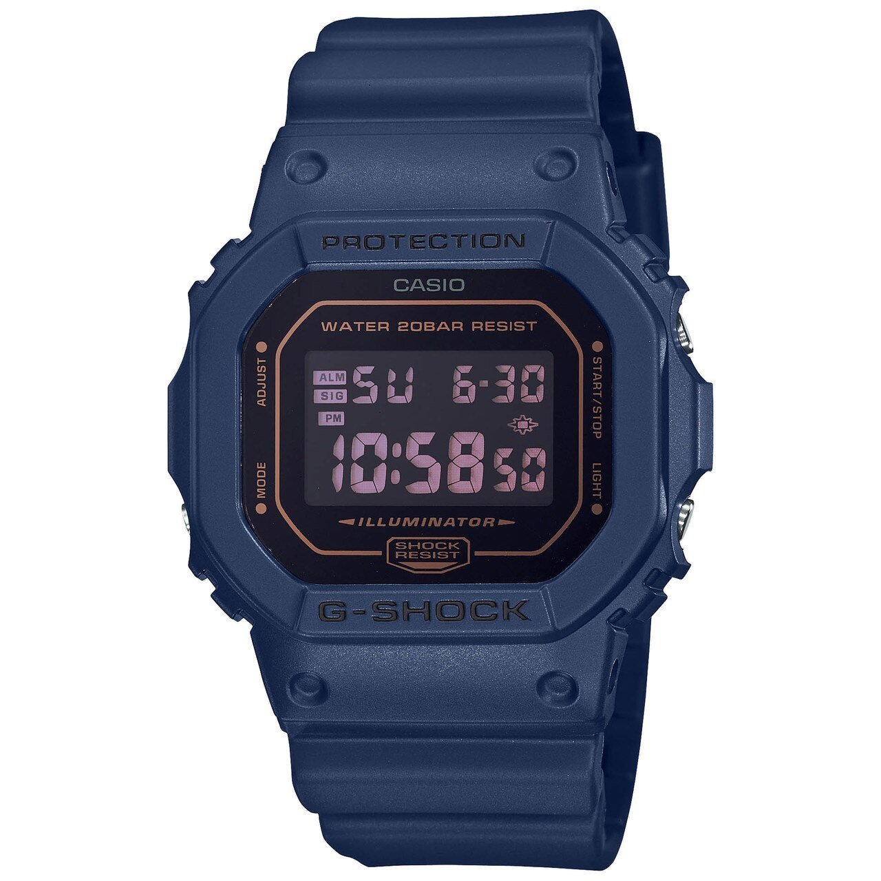 G-Shock DW5600 Metallic Mirror Digital Blue Black