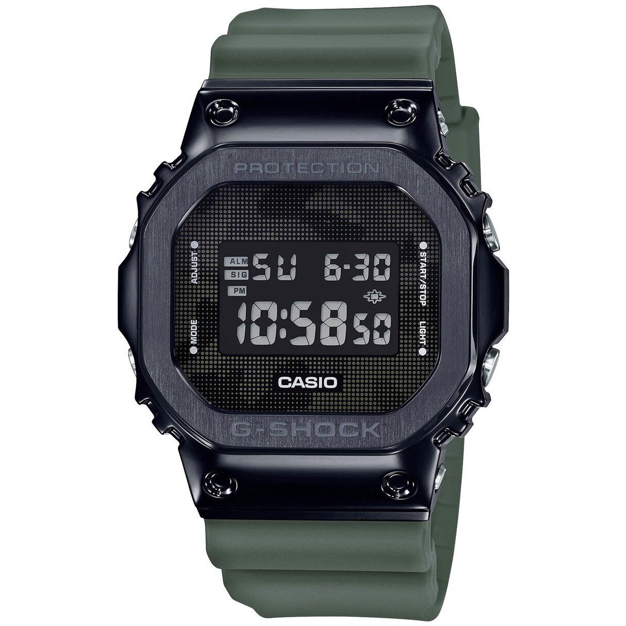 G-Shock GM5600B Resin Metal Digital Olive Black