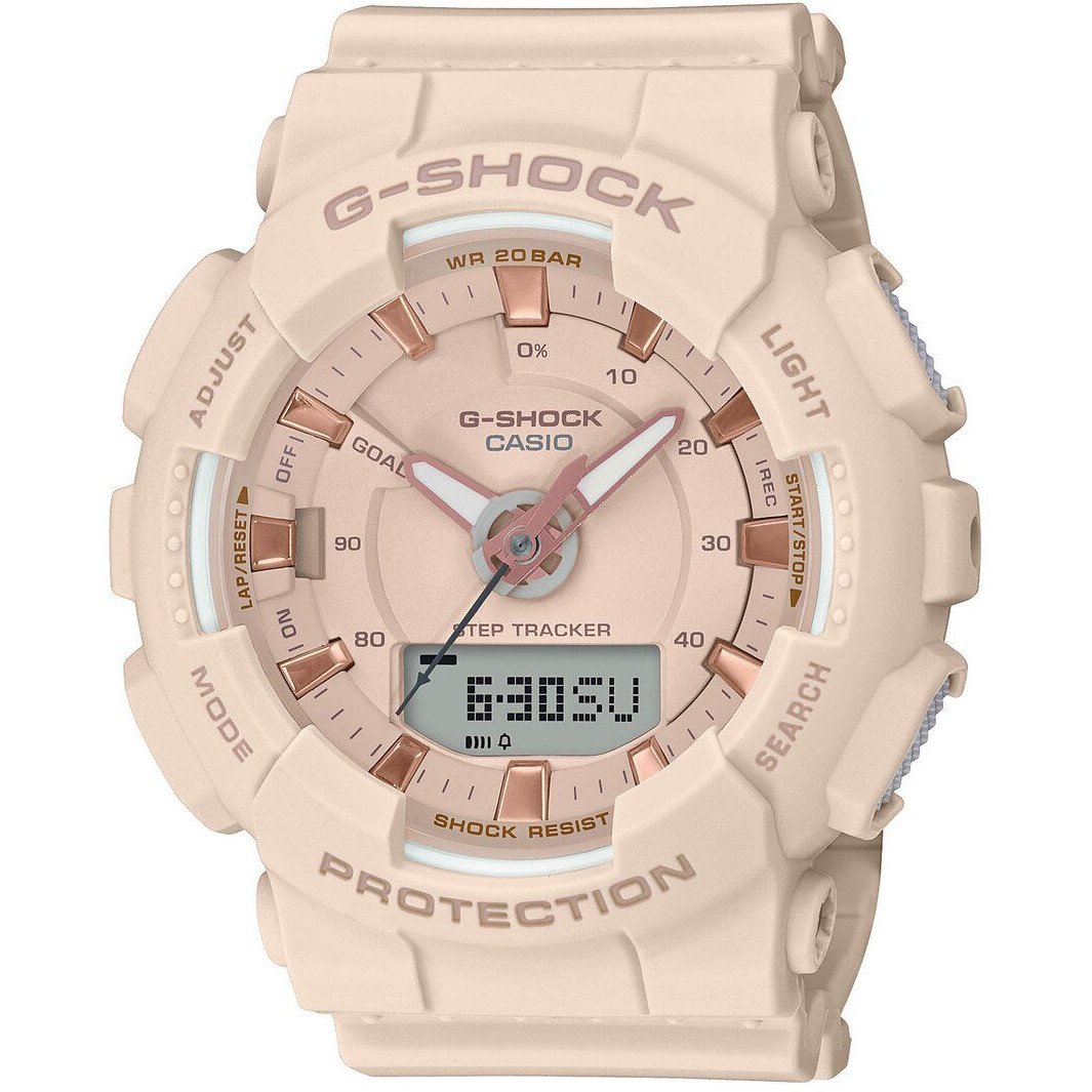 G-Shock GMAS130 S Series Blush Rose Gold