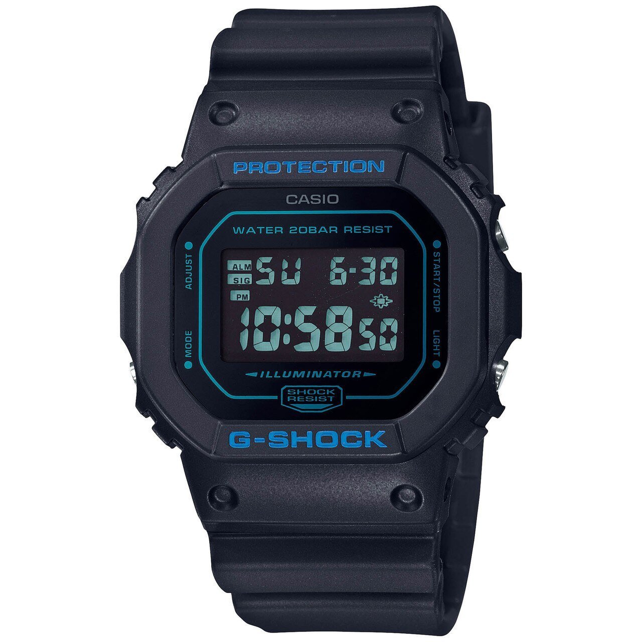 G-Shock DW5600 Mirror Digital Black Blue