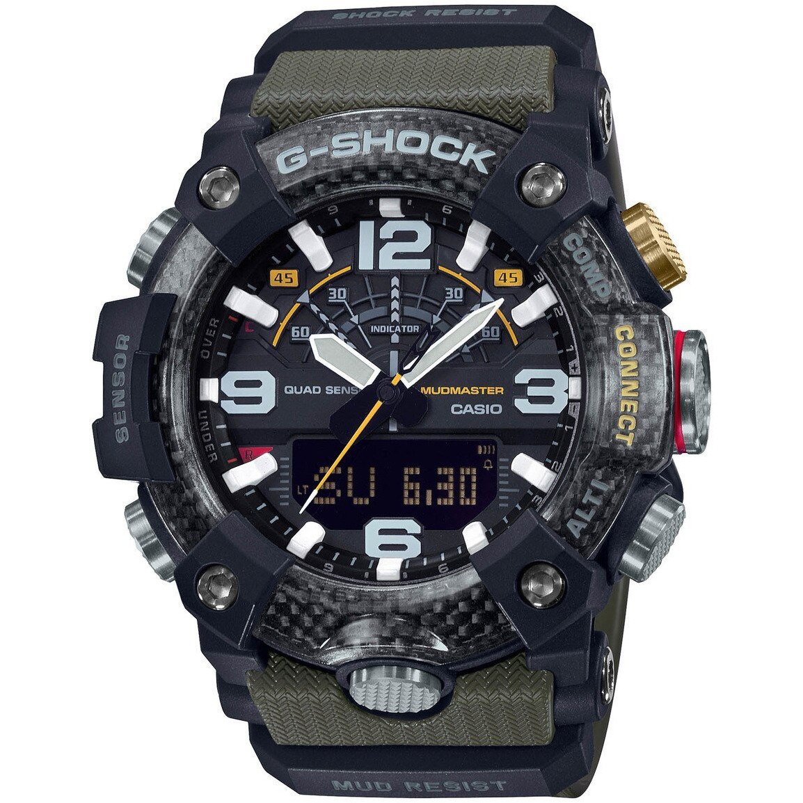 G-Shock GGB100 Mudmaster Connected Ana-Digi Olive Grey