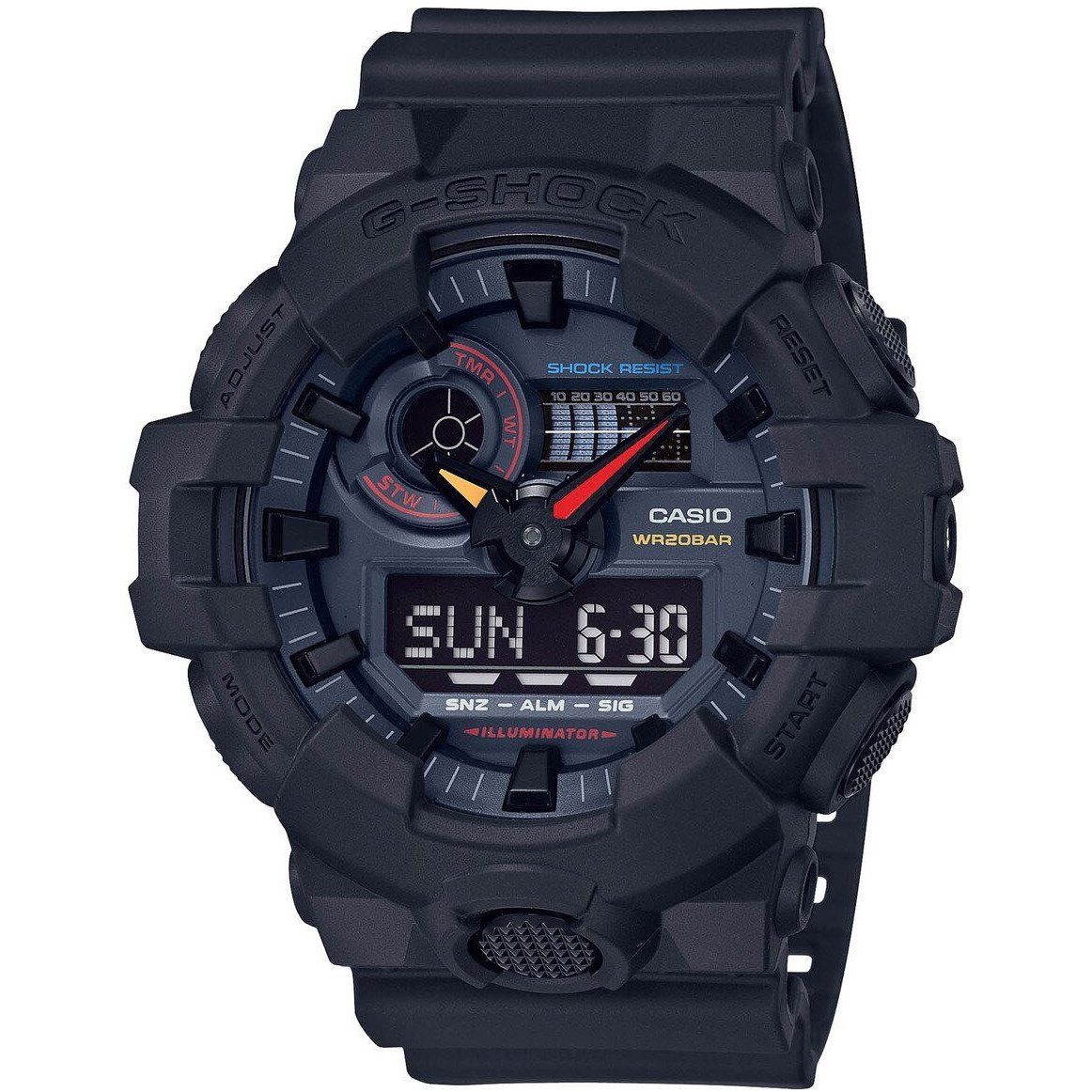 G-Shock GA700BMC Ana-Digi Neo Tokyo Black Multi