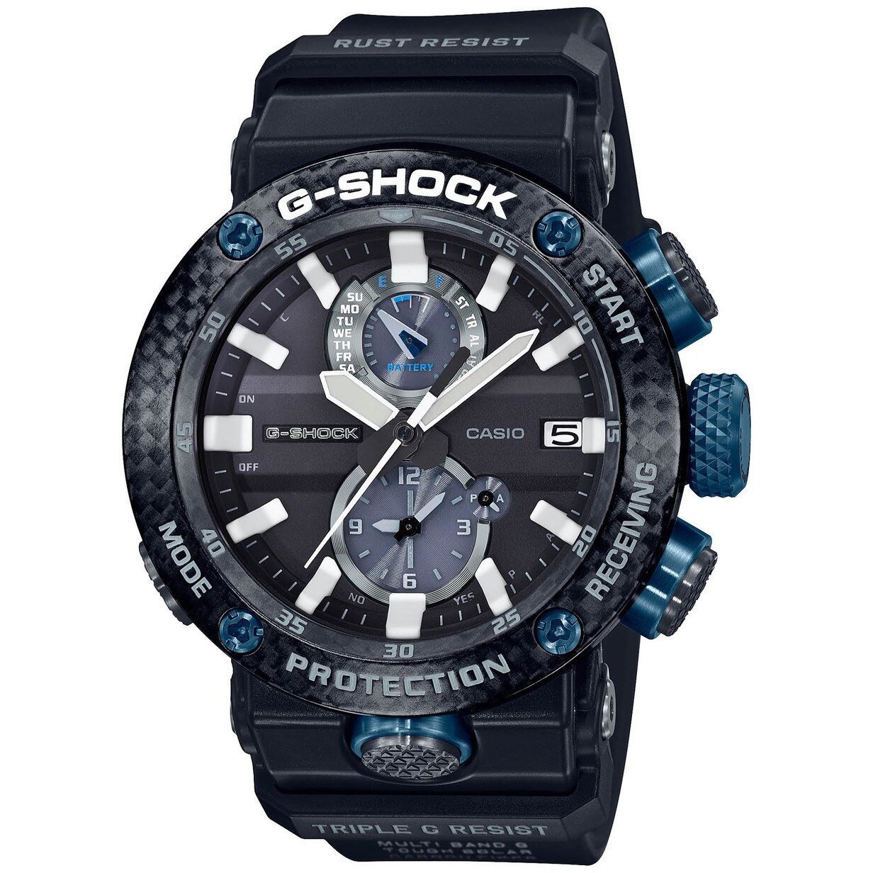 G-Shock GWRB1000 Gravitymaster Carbon Guard Solar Black Blue