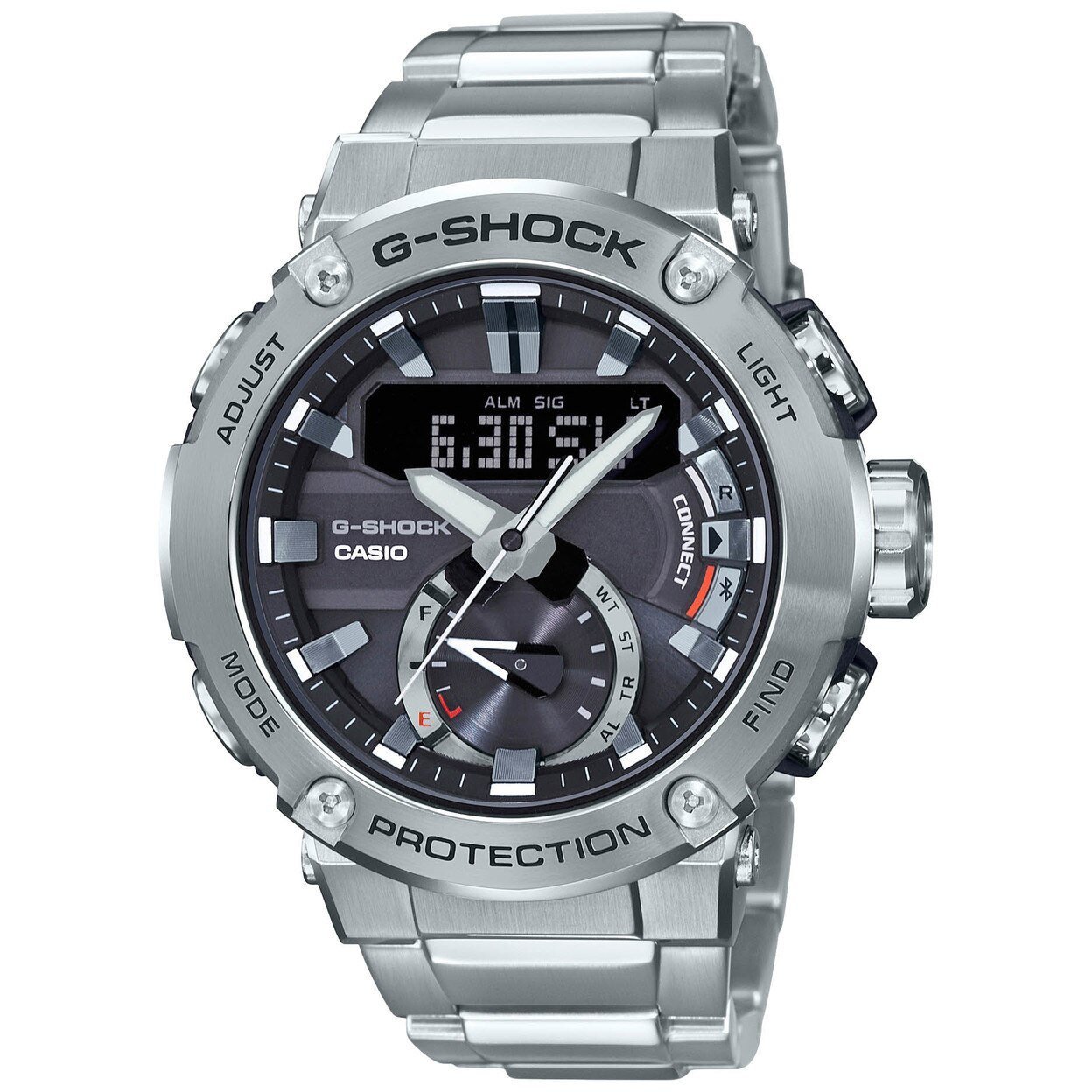 G-Shock GSTB200 Carbon Core Solar Ana-Digi Silver