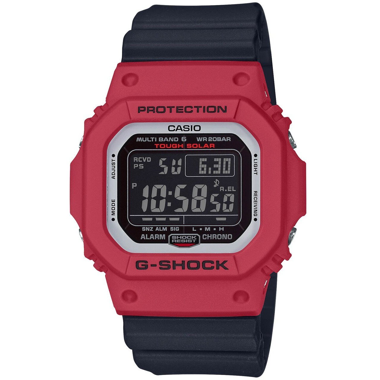 G-Shock GWM5610RB Series Classic Solar Digital Red Black