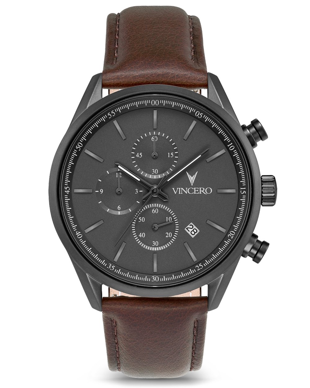 The Chrono S - Gunmetal/Walnut 40mm