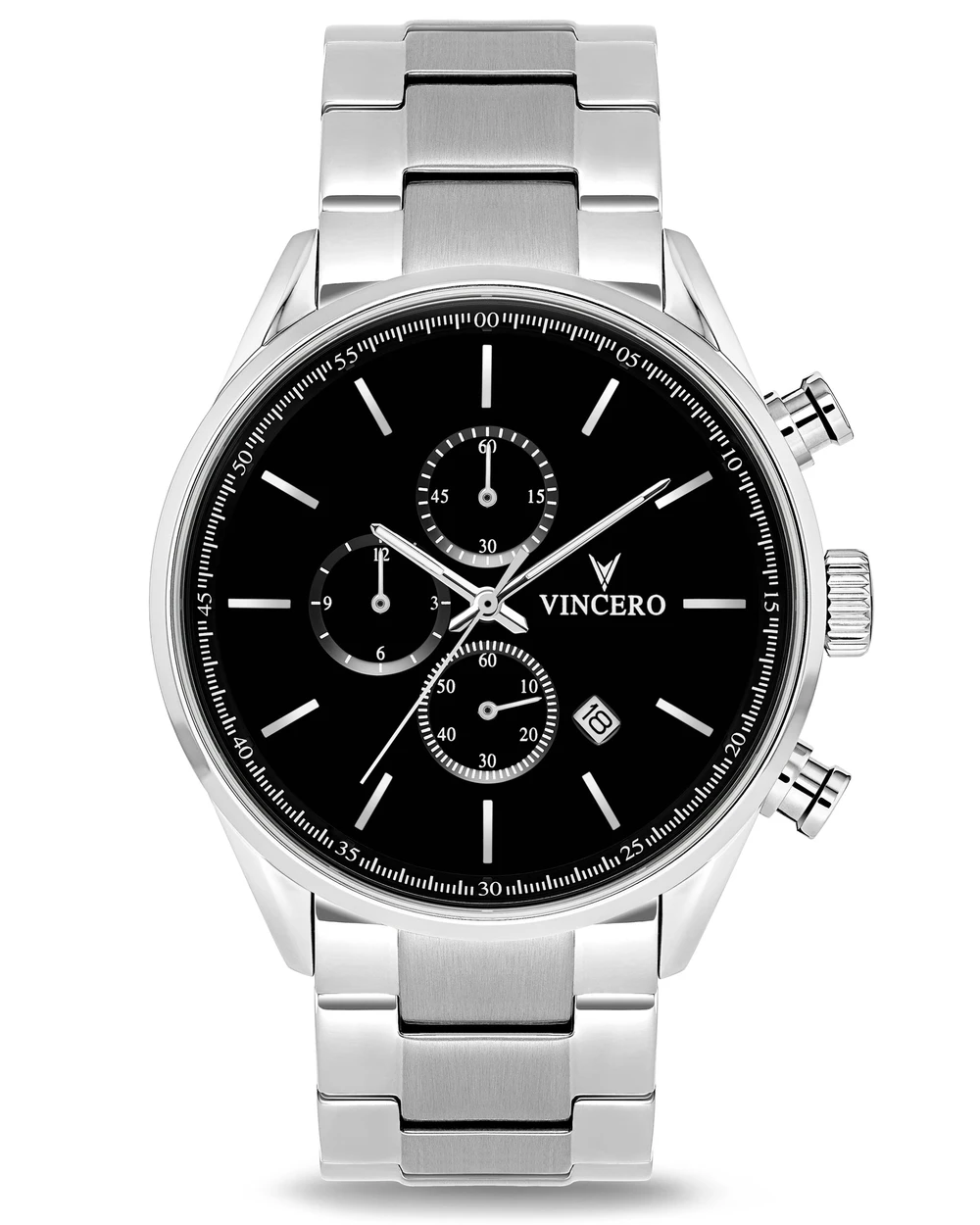 The Chrono S - Black/Silver Steel