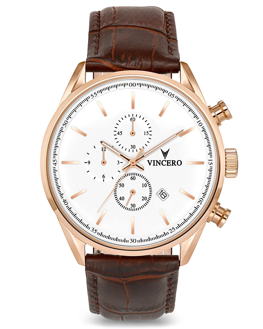 The Chrono S - Rose Gold/White