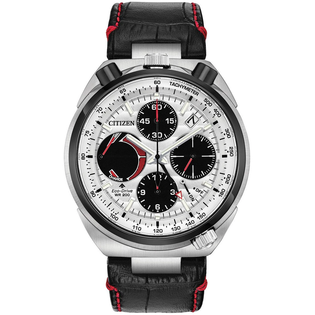 Citizen Eco-Drive Tsuno Chrono Racer Black Red