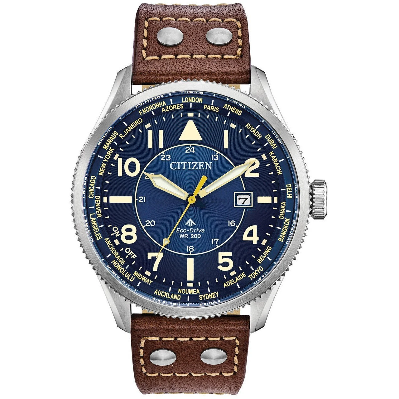 Citizen Eco-Drive Promaster Nighthawk Blue Brown