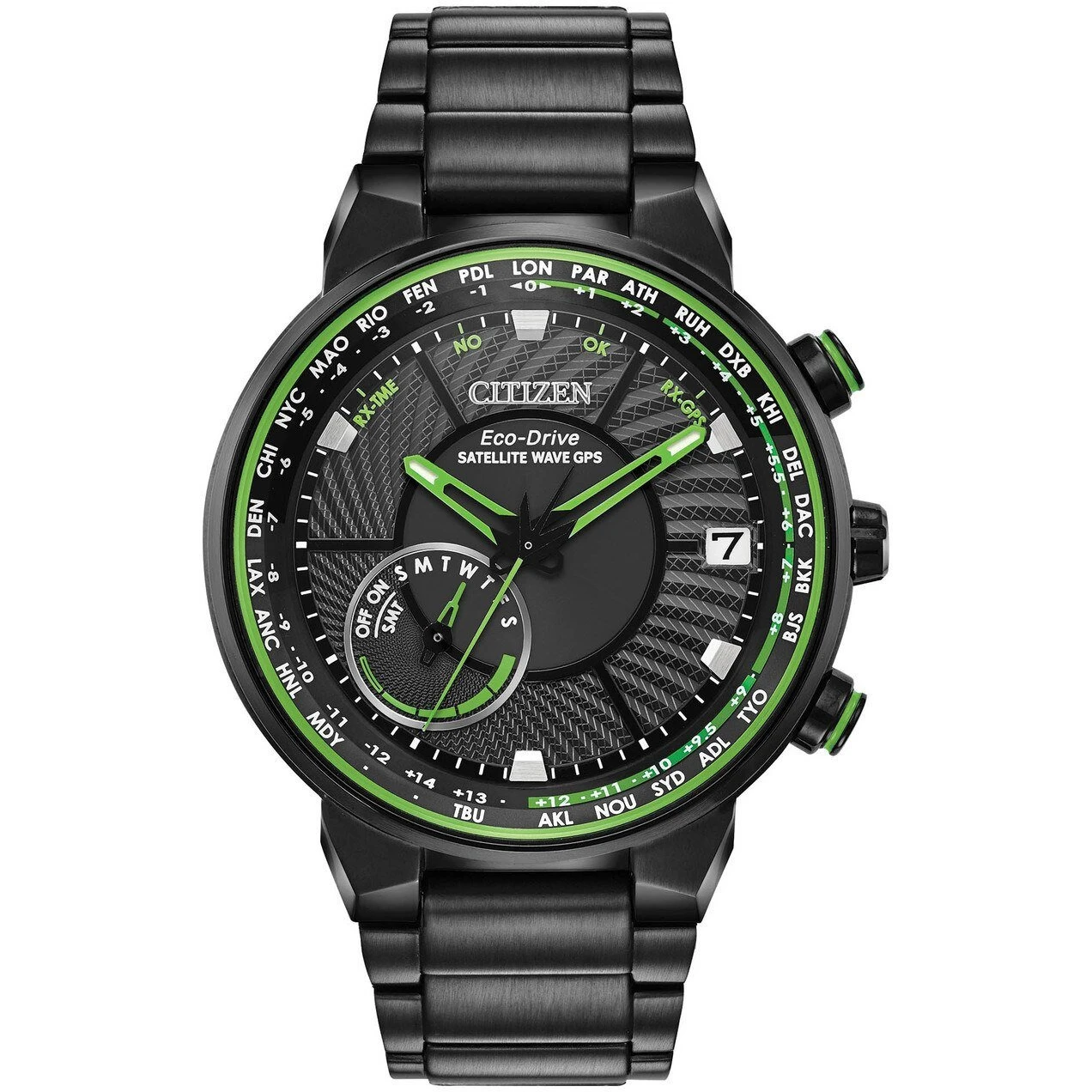 Citizen Eco-Drive Satellite Wave GPS Freedom Green Black