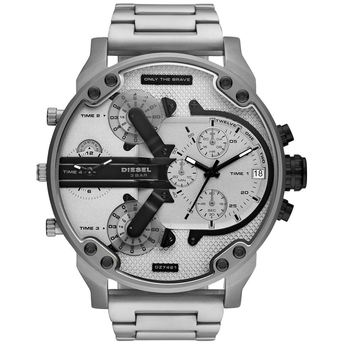 Diesel DZ7421 Mr. Daddy 2.0 Chrono Black Silver SS