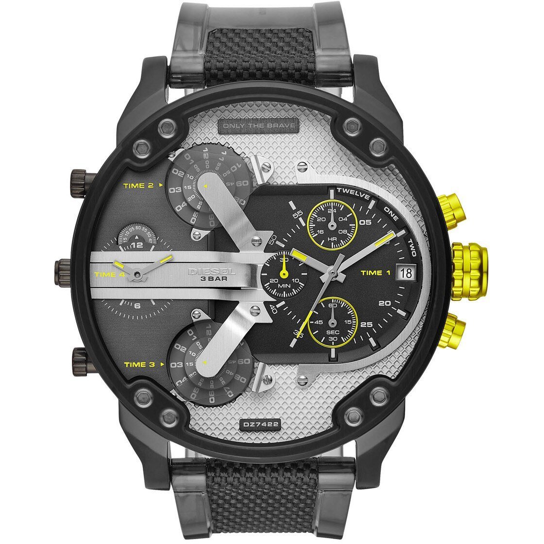 Diesel DZ7422 Mr. Daddy 2.0 Chronograph Grey Gunmetal Yellow