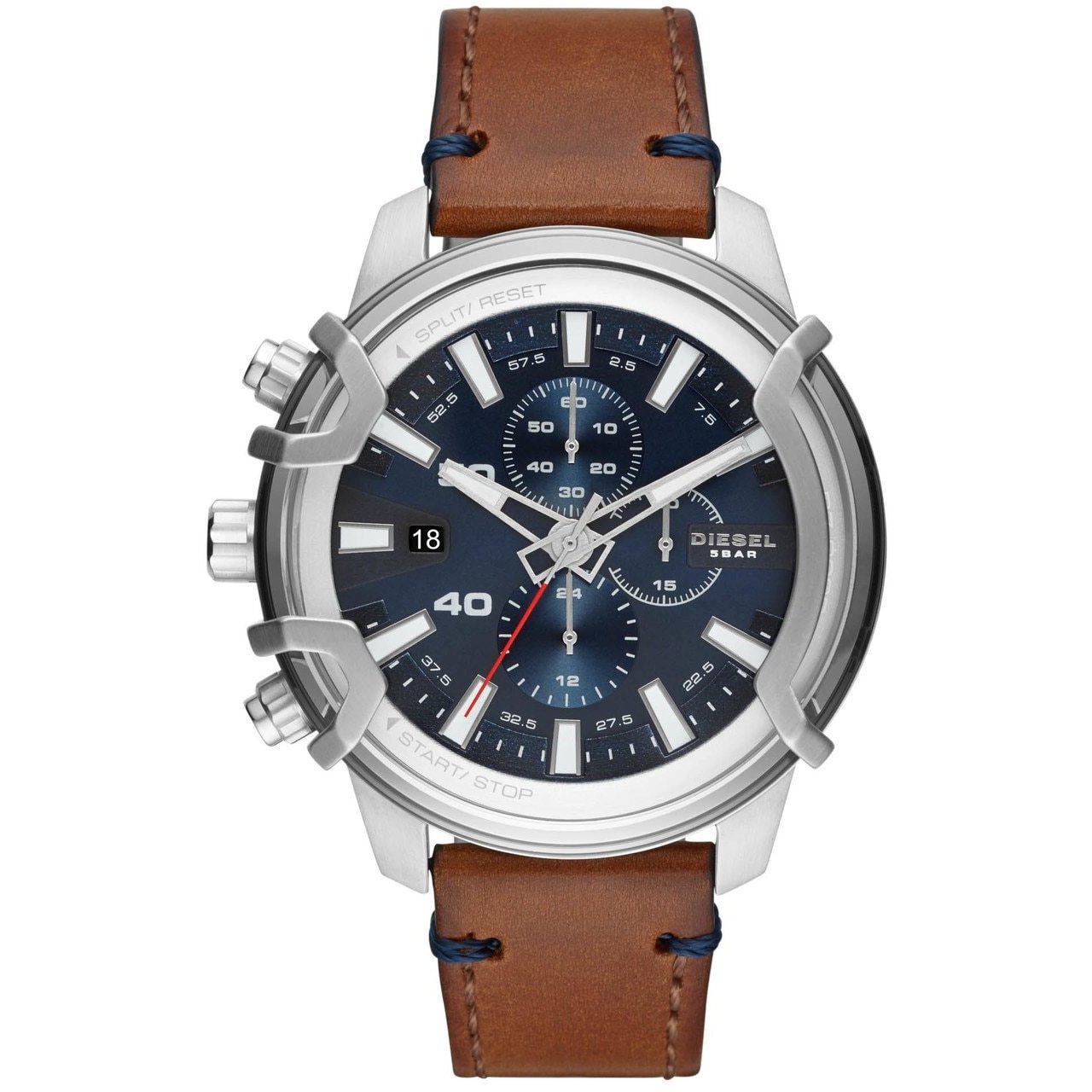 Diesel DZ4518 Griffed Chronograph Brown Blue