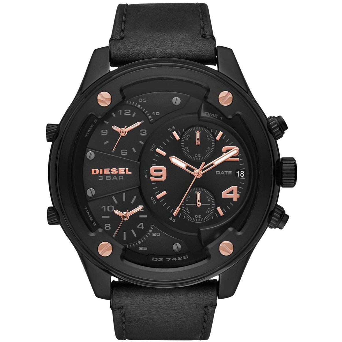 Diesel DZ7428 Boltdown Chronograph Black Rose Gold