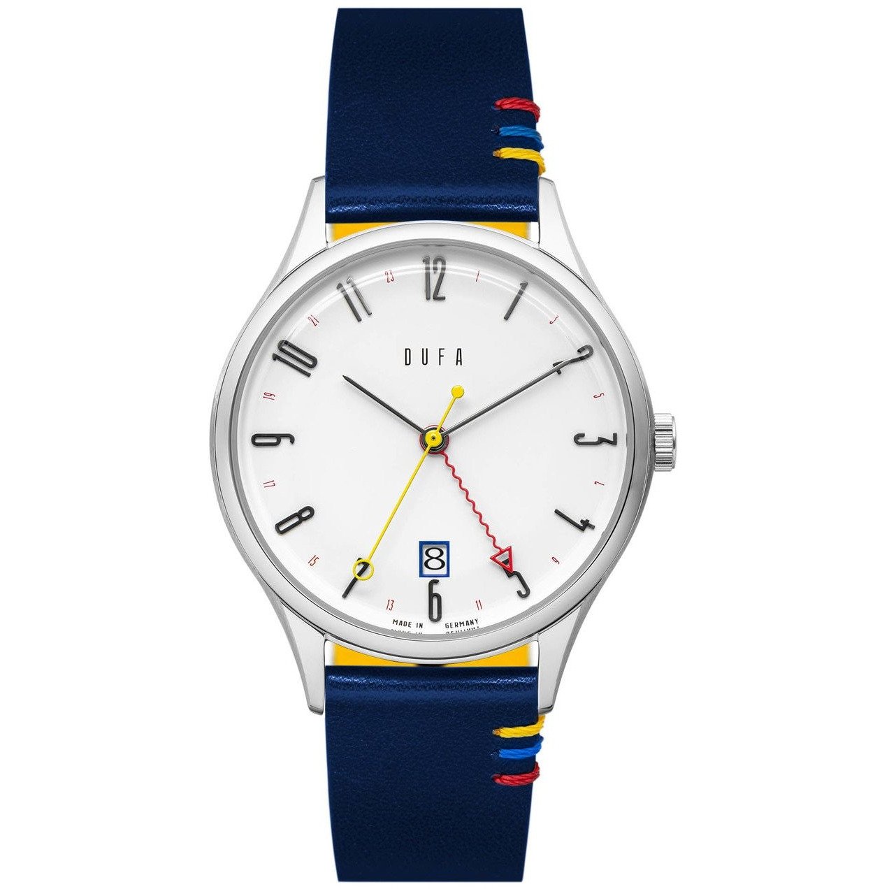 DuFa Weimar Bauhaus 100 Year Anniversary Edition GMT Blue White