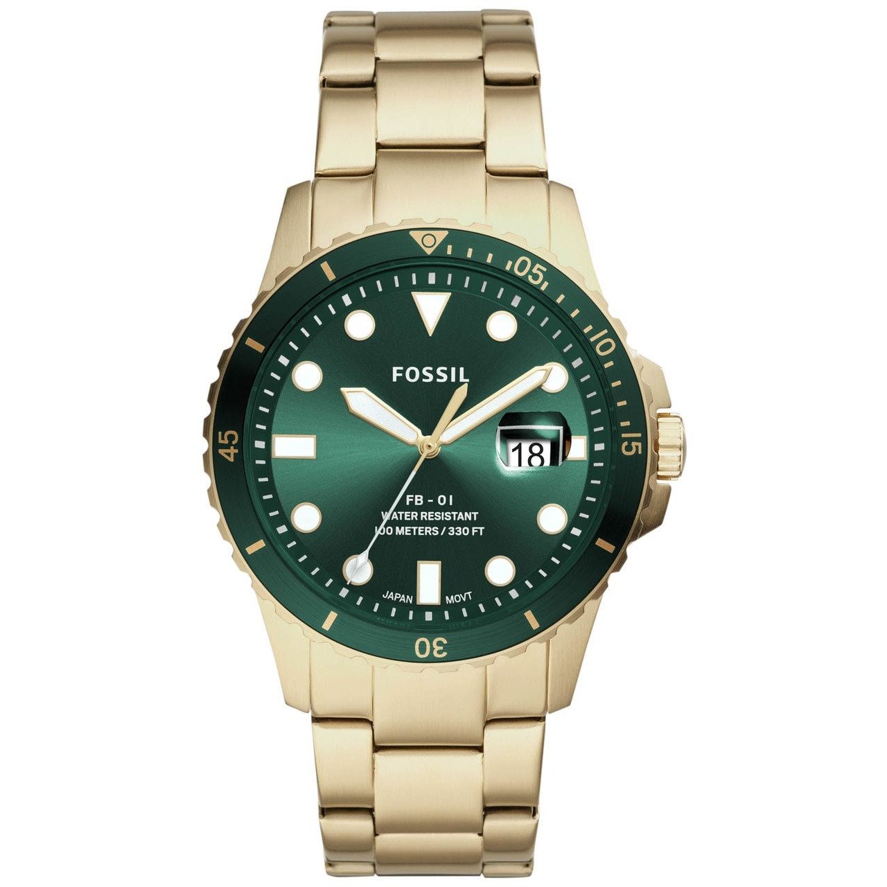 Fossil FS5658 FB-01 Emerald Gold SS