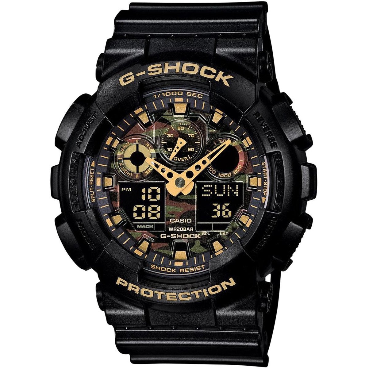 G-Shock GA-100CF Classic XL Limited Edition Ana-Digi Black Camo