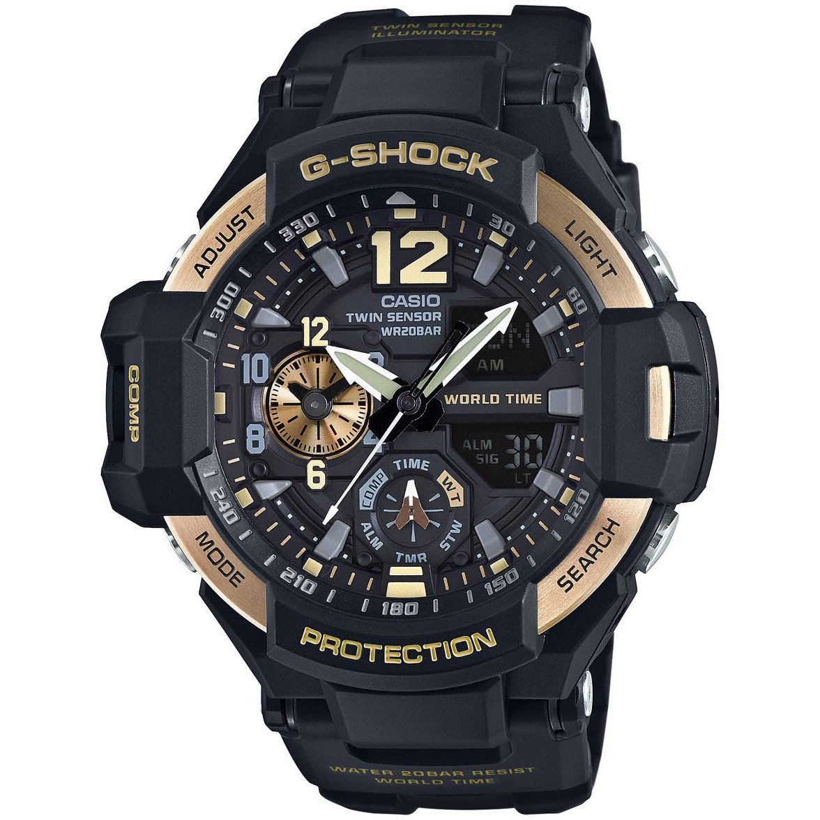 G-Shock Gravitymaster Aviation Black Gold