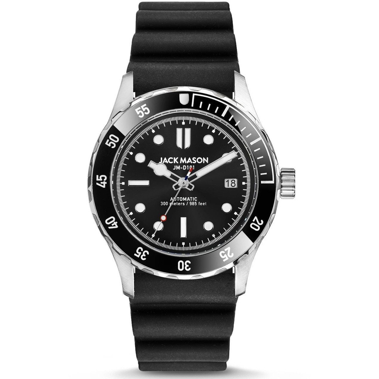 Jack Mason Diver Automatic Rubber Black