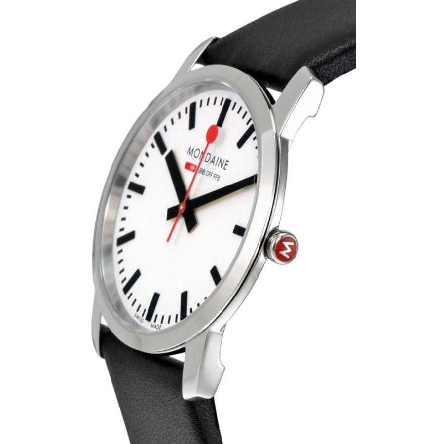 Mondaine Ultra Thin 41mm Simply Elegant White