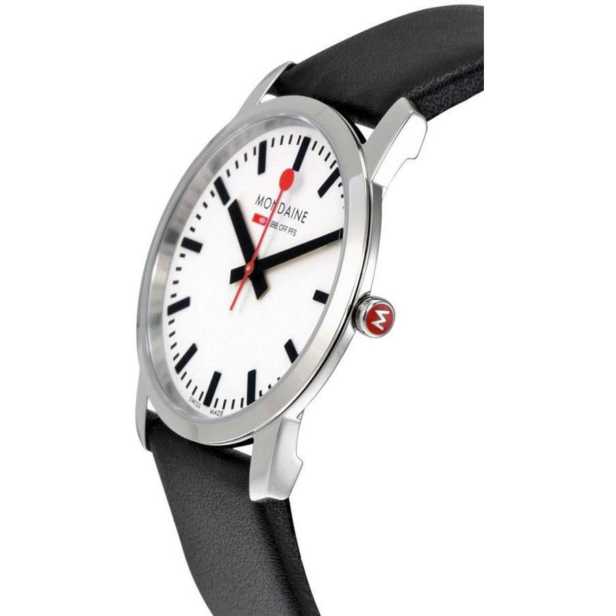 Mondaine Ultra Thin 36mm Simply Elegant White