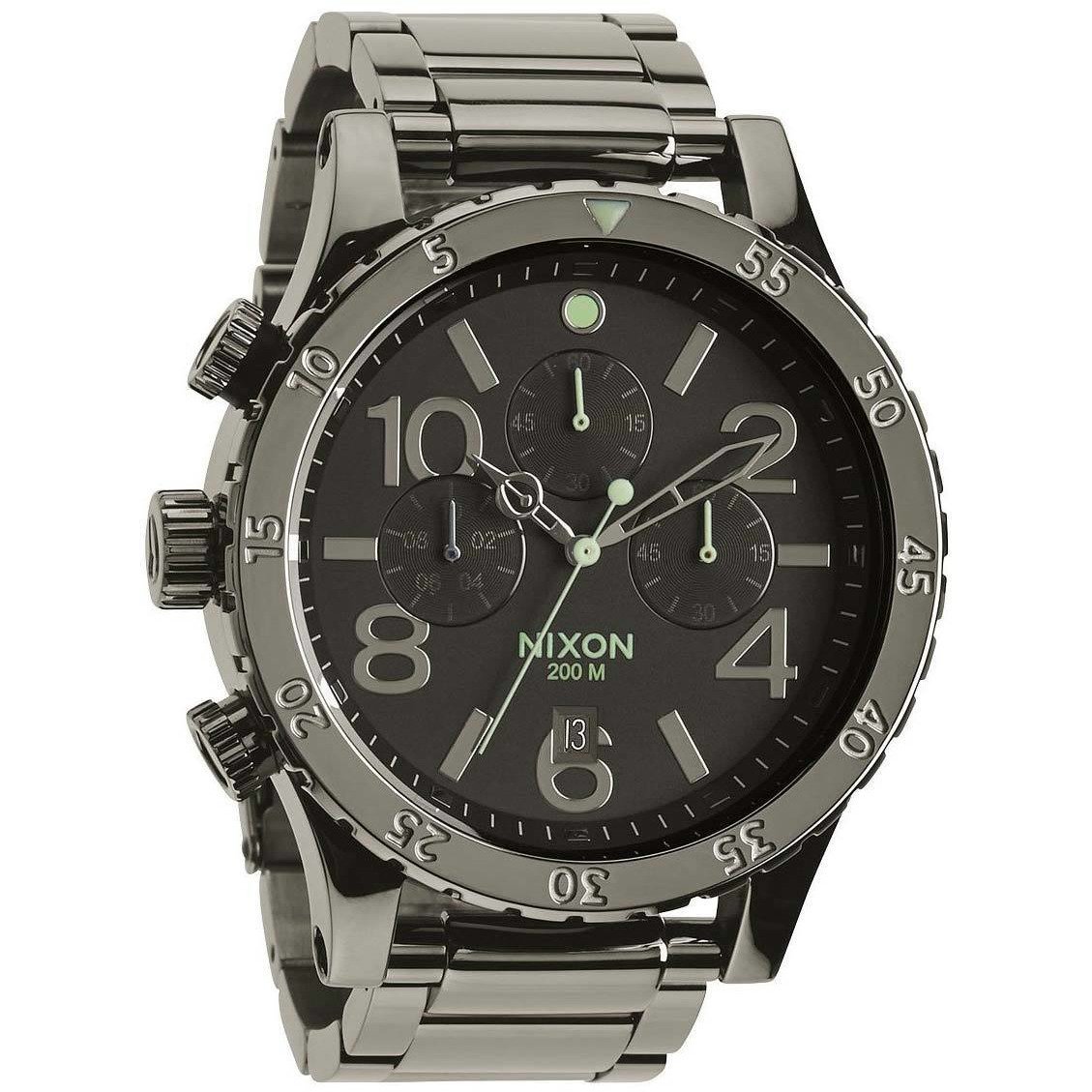 Nixon 48-20 Chrono Polished Gun/Lum