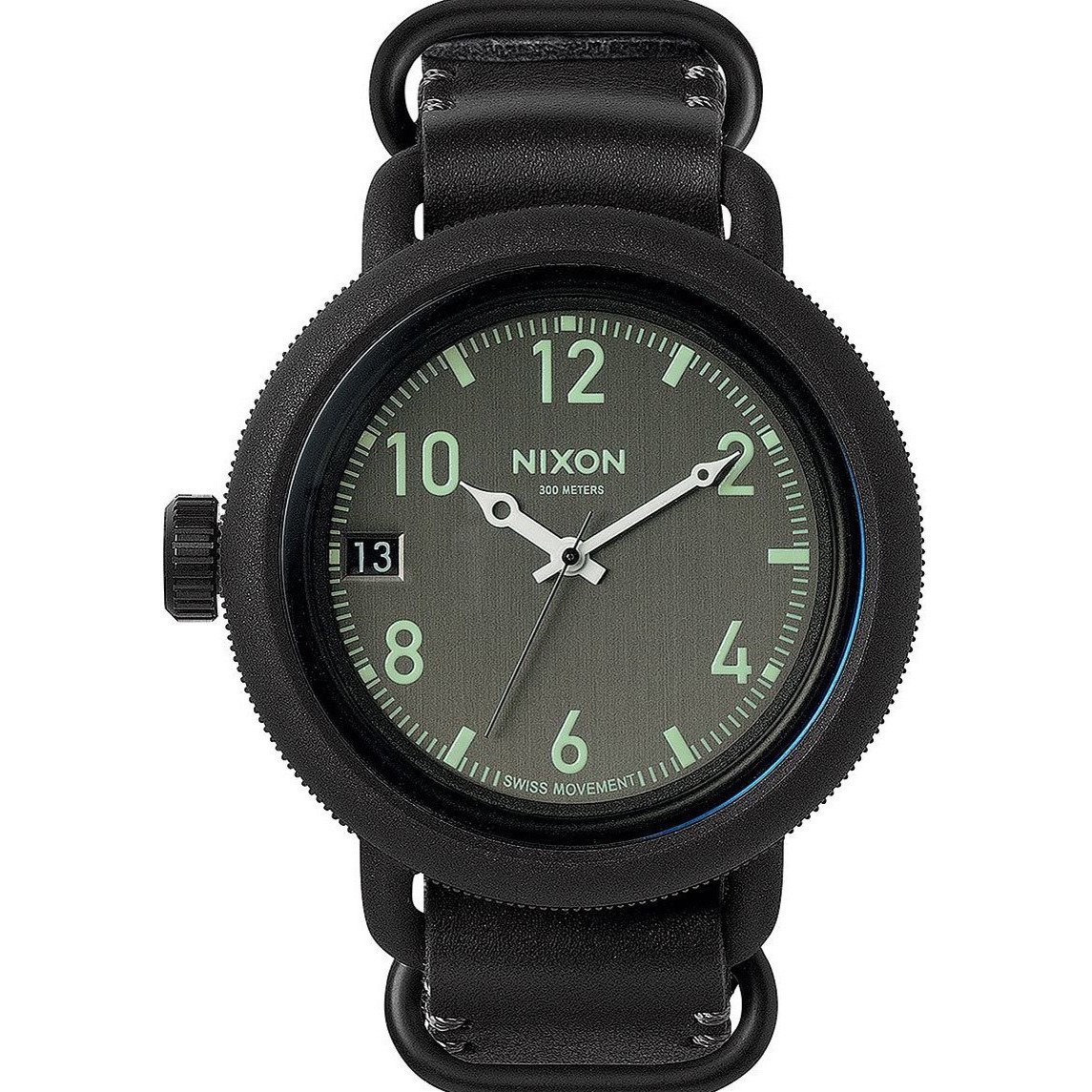 Nixon October Leather All Black