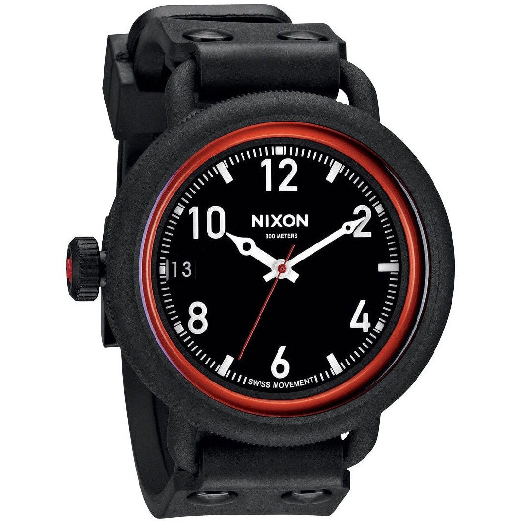 Nixon October All Black/Red