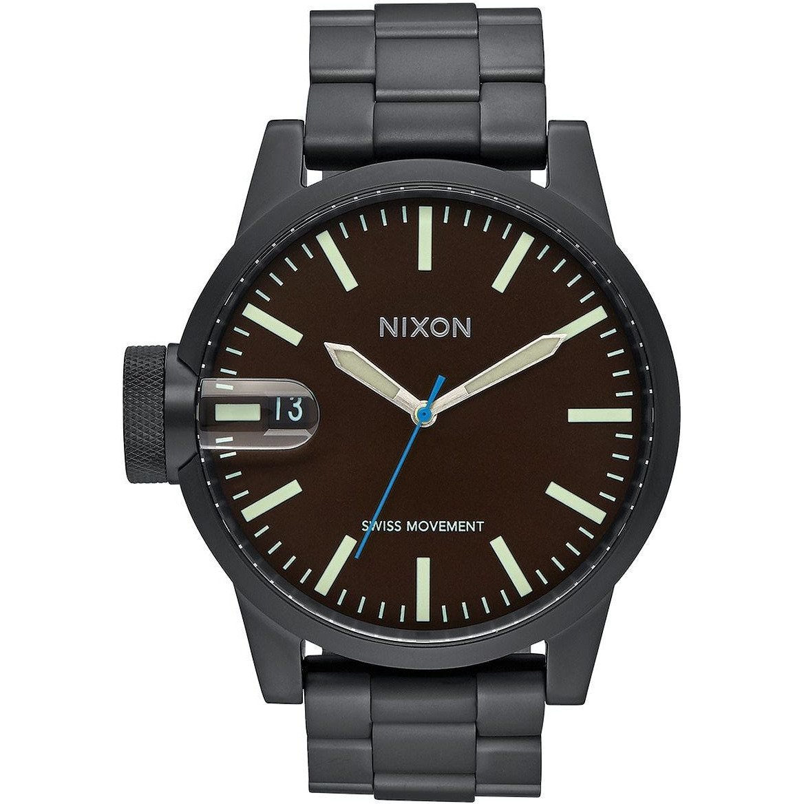 Nixon Chronicle SS All Black Brown