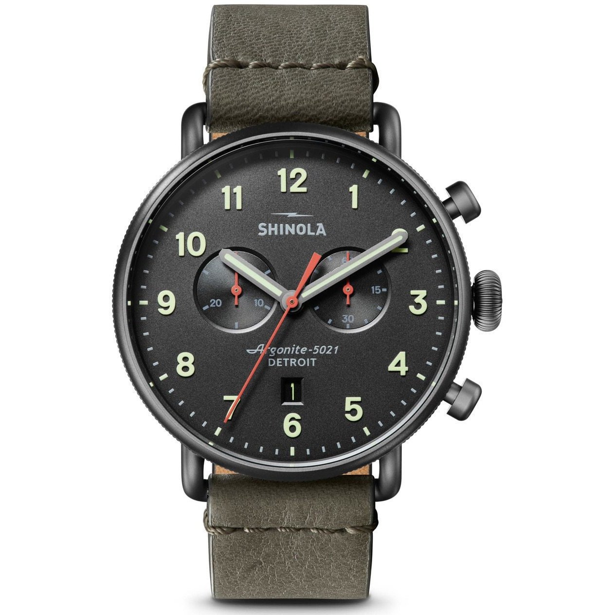 Shinola Canfield Chrono 43mm Gunmetal Black