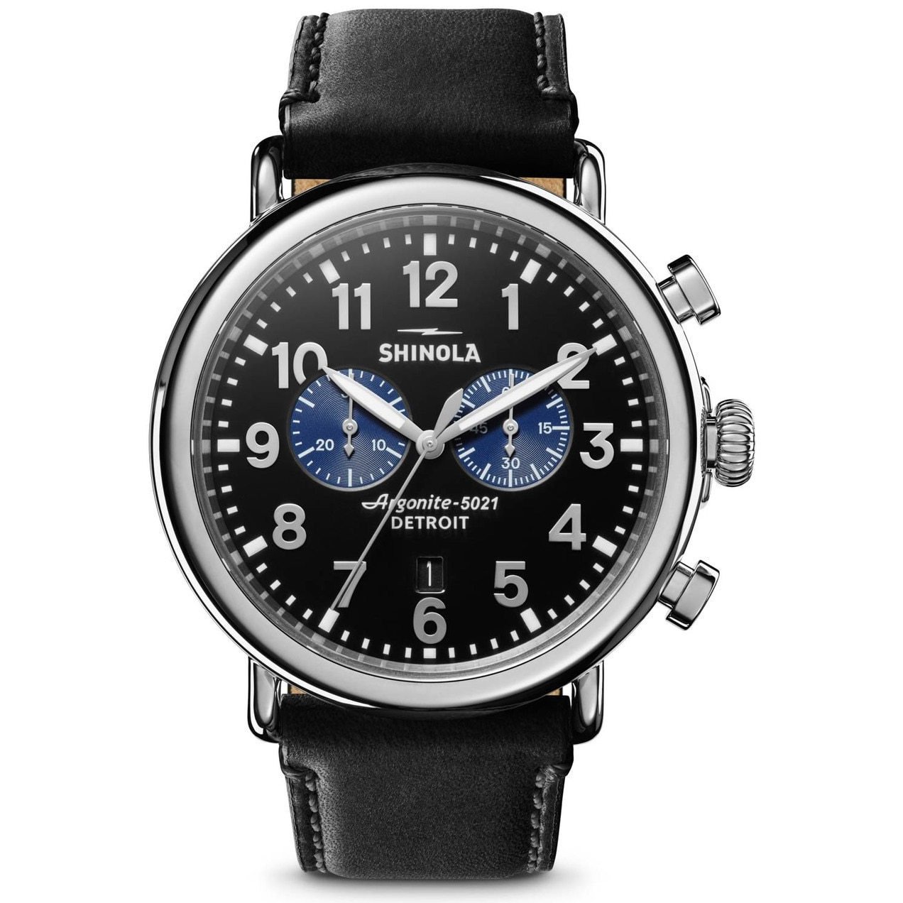 Shinola Runwell Chrono 47mm Black Silver