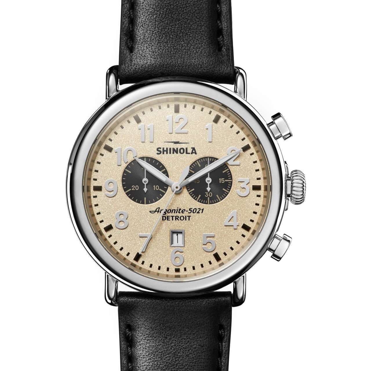 Shinola Runwell 47mm Chronograph Cream Black